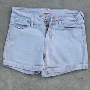 LEVI’s DENIZEN tan modern shorts stretch women’s size 2